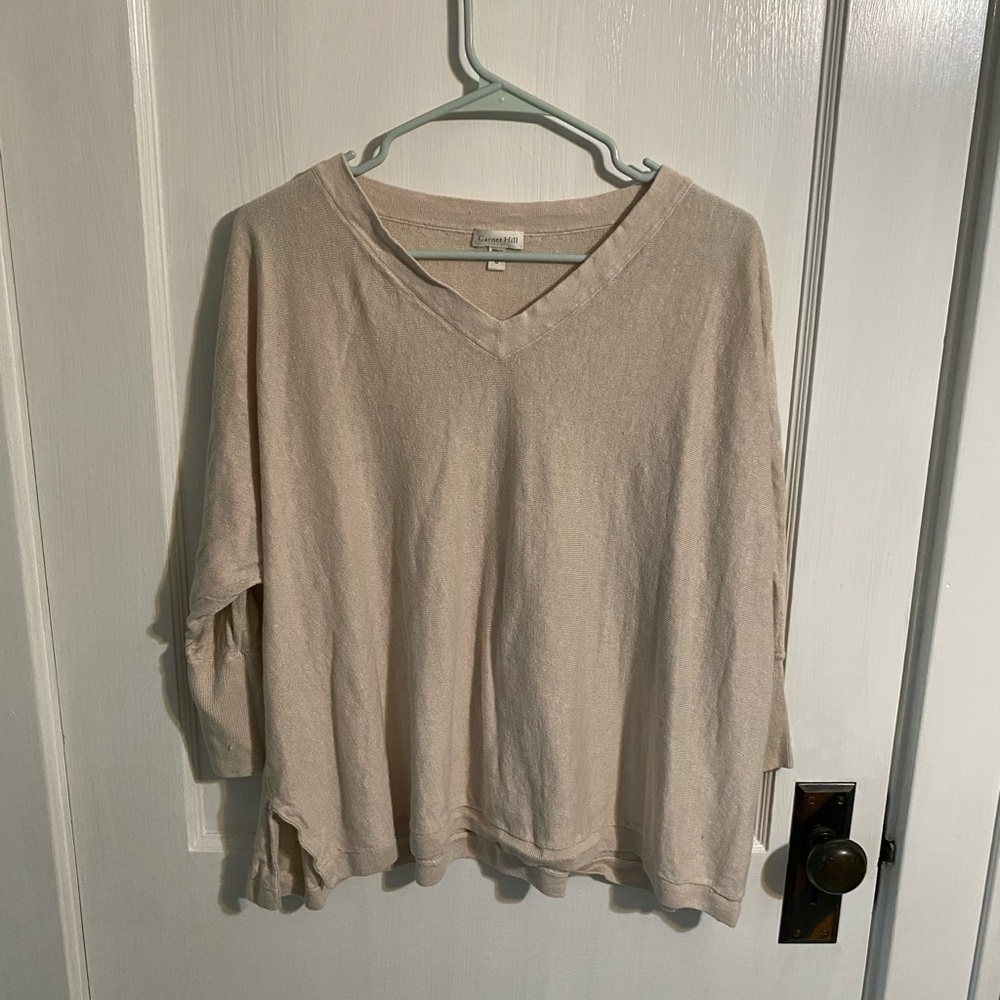 Garnet Hill linen lightweight top